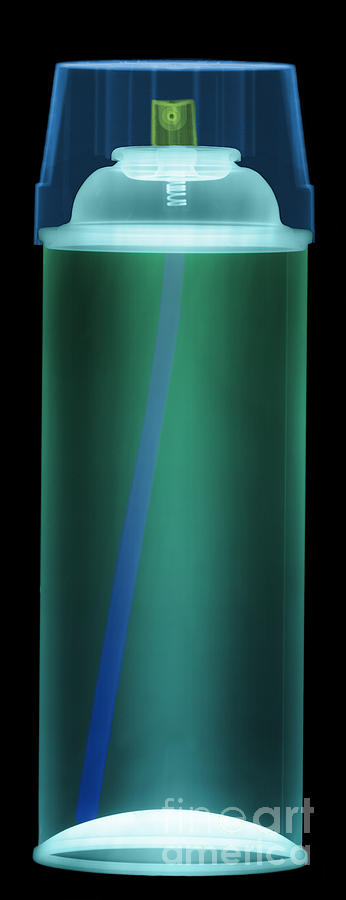 Can Photograph - Spray Paint Can X-ray #2 by Ted Kinsman