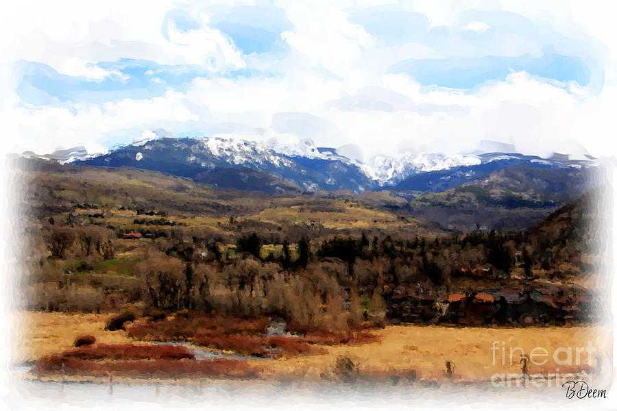 Mountain Painting - Spring in the Rockies #1 by Brenda Deem