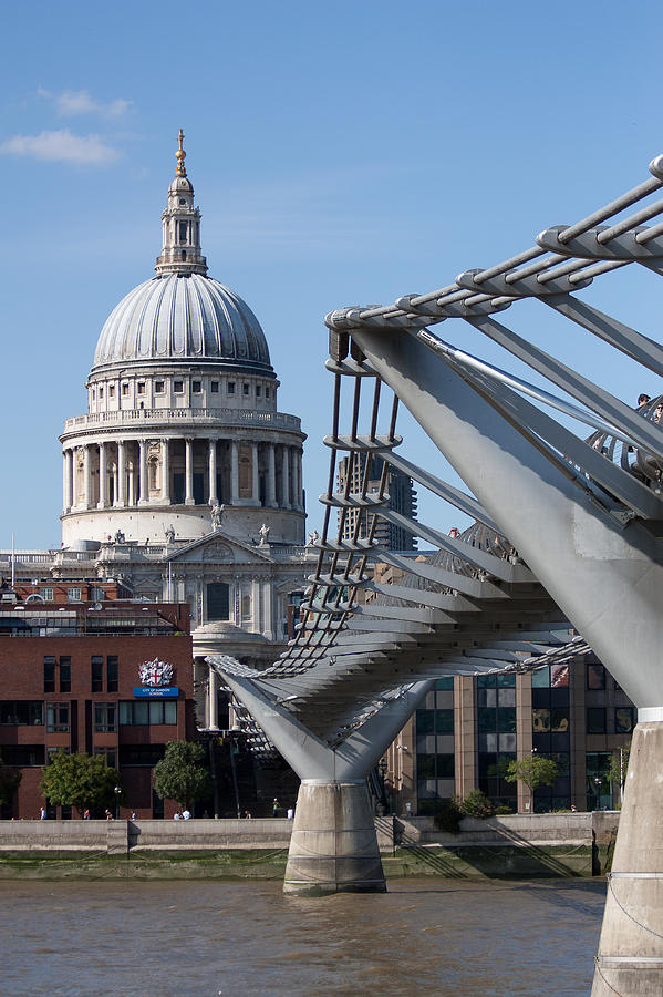 St Pauls and Millennium Bridge Photograph by Dawn OConnor - Fine Art ...