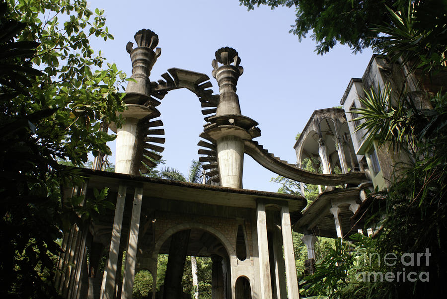 Stairway to the Sky Las Pozas Mexico #1 Photograph by John  Mitchell