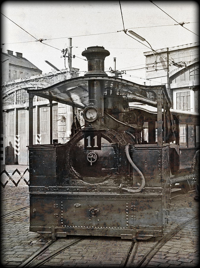 Steam Photograph - Steam tram nr.11 #1 by Leopold Brix