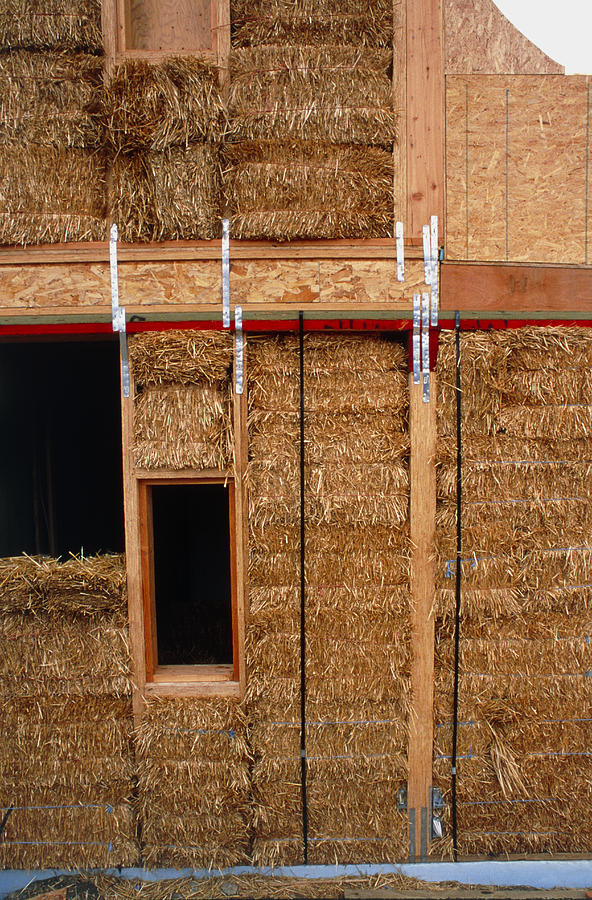 Architecture Photograph - Straw Bale House #1 by Alan Sirulnikoff