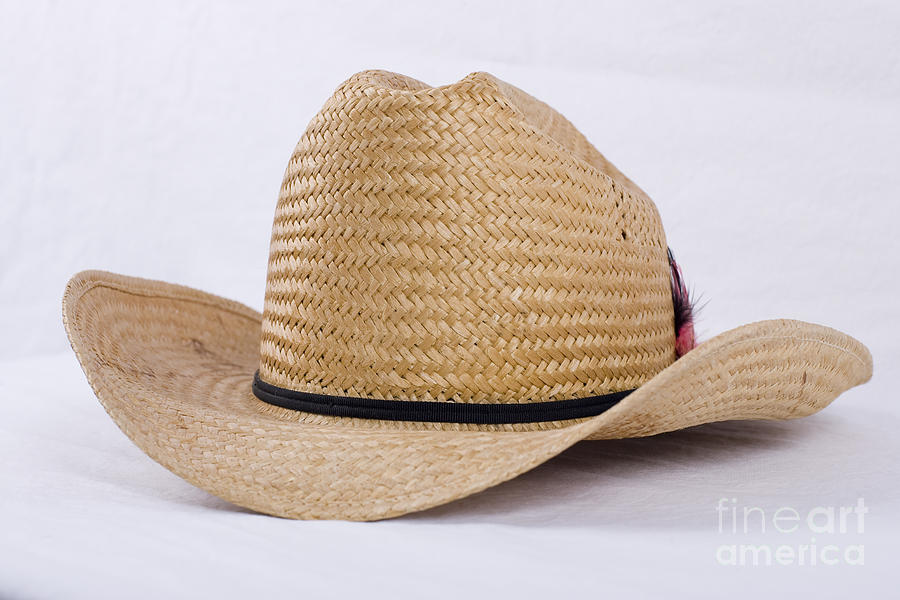 Straw Weave Cowboy Hat #1 Photograph by Alan Look
