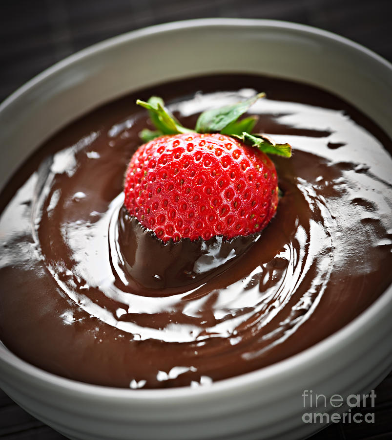 Strawberry dipped in chocolate 2 Photograph by Elena Elisseeva