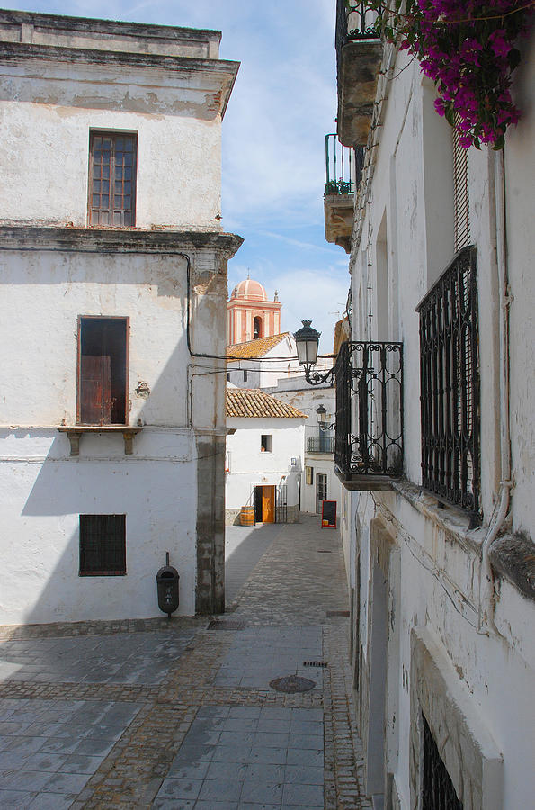 Street In A White Village Photograph