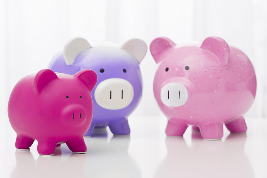 Studio Shot Of Piggy Banks Photograph by Vstock LLC Studio Shot Of Piggy Banks Photograph by Vstock LLC