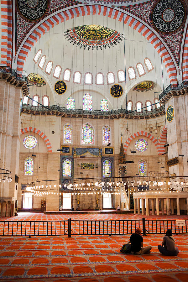 Suleymaniye Mosque Interior By Artur Bogacki