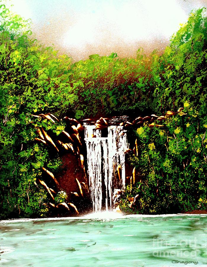 Summer Falls #1 Painting by Greg Moores