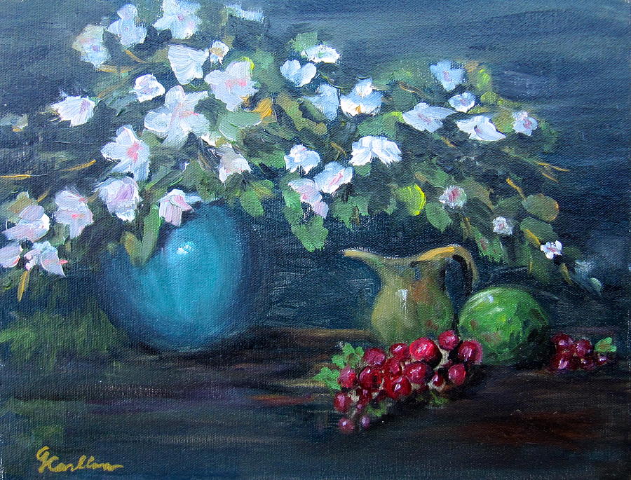 Still Life Painting - Summer Still #1 by Georgene Carlton