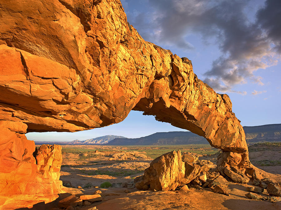 Sunset Arch Escalante National Monument #1 Photograph by Tim Fitzharris