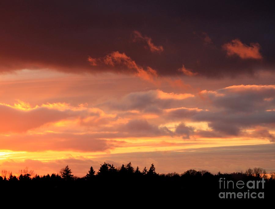 Sunset Clouds Photograph By Erica Hanel | Pixels