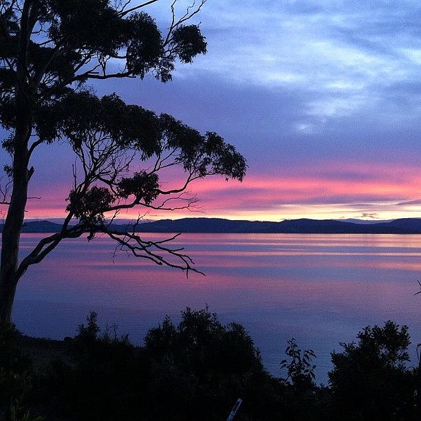 Sunset Over Norfolk Bay, Tasmania #1 Photograph by Raam Dev