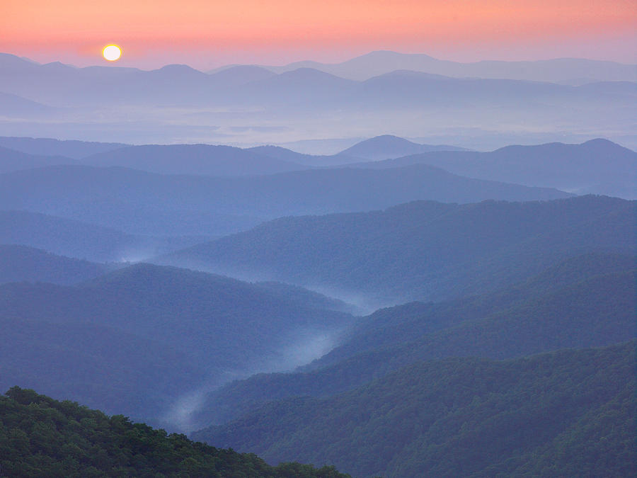 Sunset Over The Pisgah National Forest #1 Photograph by Tim Fitzharris