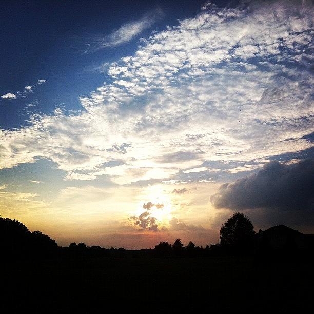 Sunset Photograph - #sunset #sun #clouds #colors #lo-fi #1 by Kaitlin Stanton