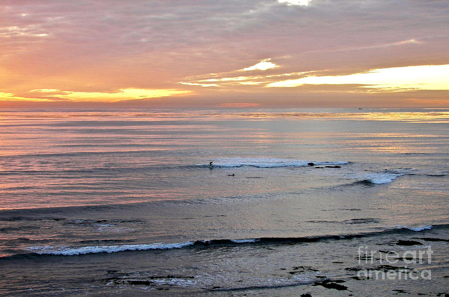 Sunset Surfer #1 Photograph by Carol  Bradley