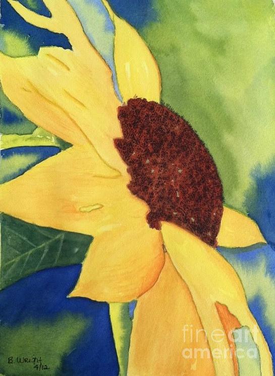 Sunflower Painting - Sunshine #1 by Bonnie Wright