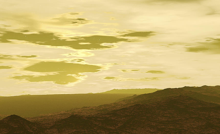 Space Photograph - Surface Of Venus #1 by Christian Darkin