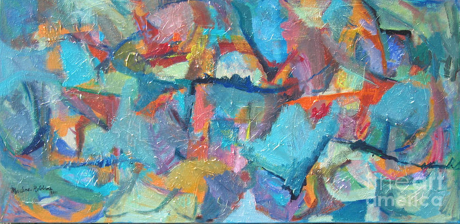 Abstract Painting - Symphony by Marlene Robbins Abstract Painting - Symphony by Marlene Robbins