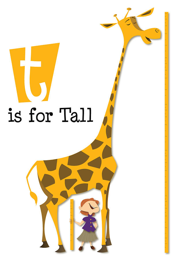 T is for Tall - Giraffe #1 by Andrew Fling