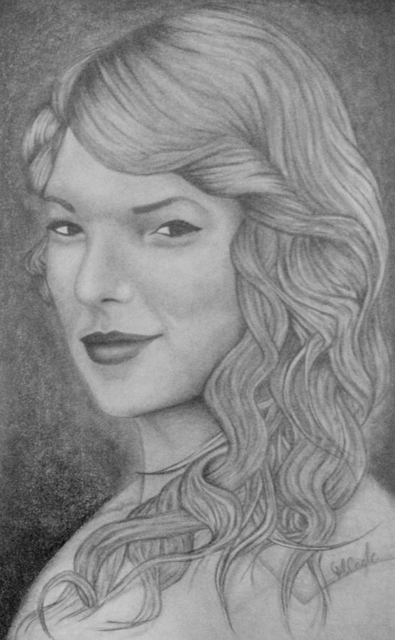 Singer Drawing - Taylor Swift #1 by Micheal Cagle
