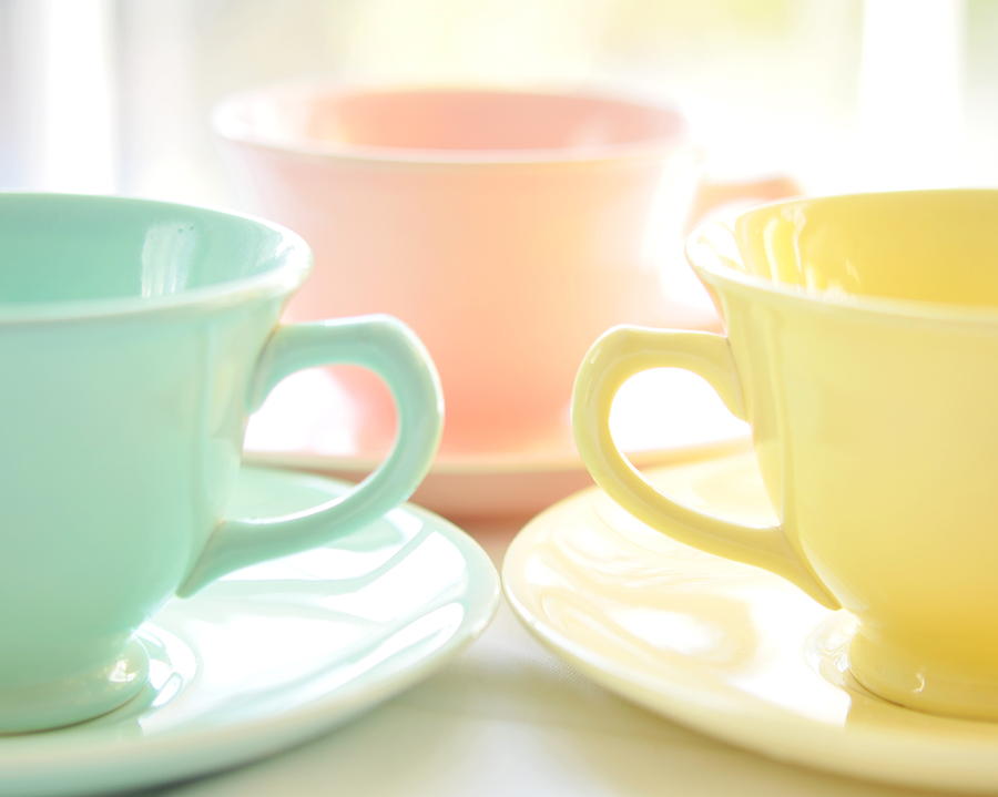 Pastels Photograph - Tea for Three by Carole Rockman Pastels Photograph - Tea for Three by Carole Rockman