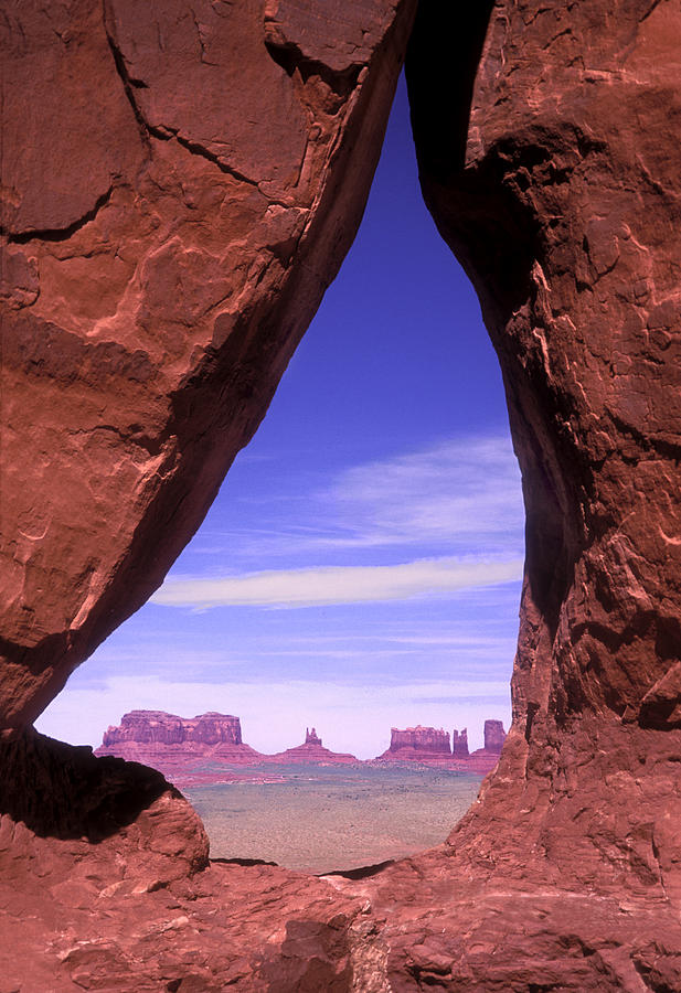 Landscape Photograph - Teardrop Arch Monument Valley #1 by Dave Mills
