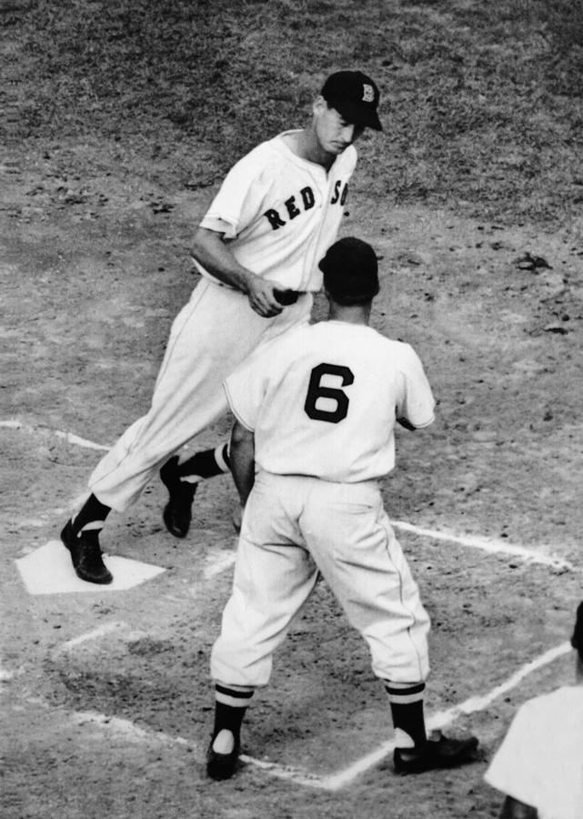 Boston Red Sox Photograph - Ted Williams Of The Boston Red Sox #1 by Everett