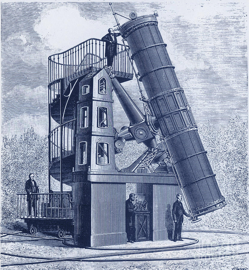 Telescope At The Paris Observatory #1 Photograph by Science Source