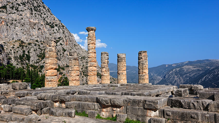 Temple of Apollo - Delphi #1 Photograph by Constantinos Iliopoulos