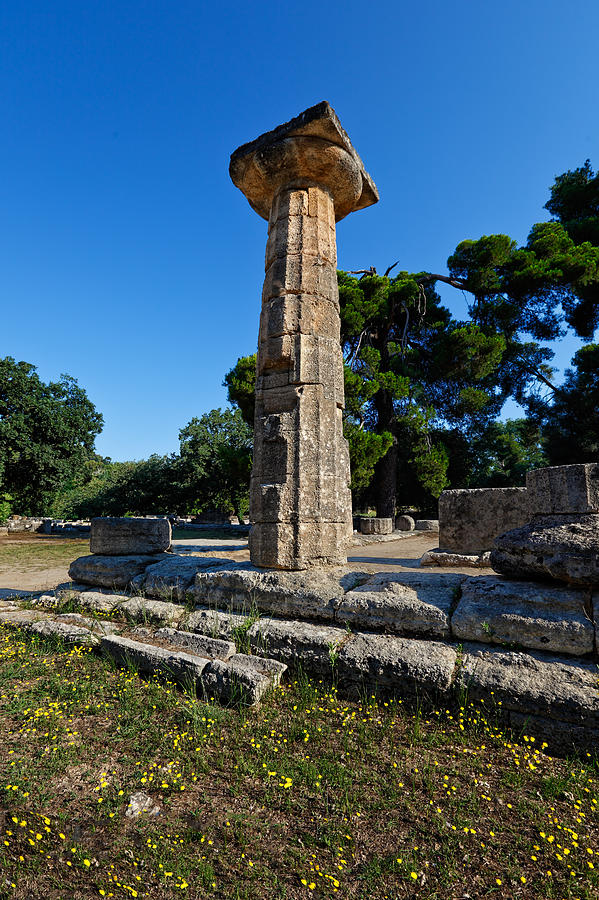 Temple of Hera - Ancient Olympia #1 Photograph by Constantinos Iliopoulos