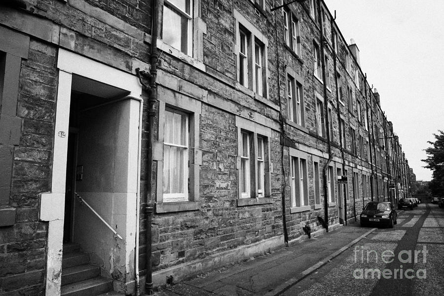 Rent Movie Photograph - Tenement Houses Now Apartments In Edinburgh Scotland #1 by Joe Fox