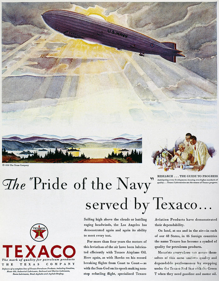 Texaco Advertisement, 1930 #1 Photograph by Granger