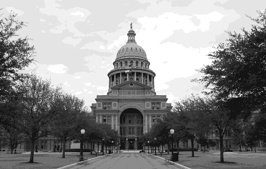 Texas Capitol BW10 #1 Photograph by Scott Kelley