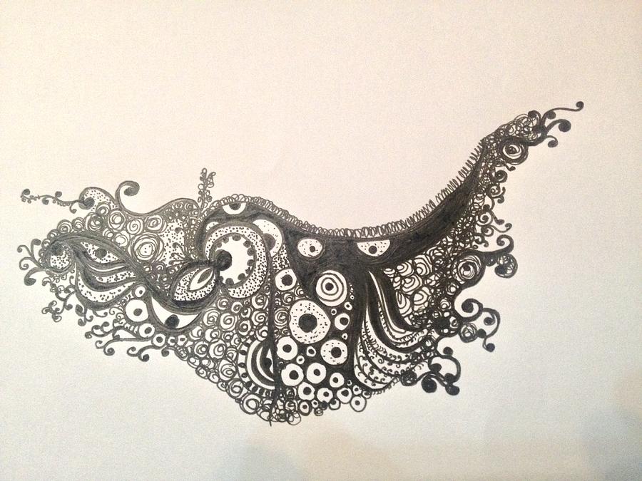 Texture #1 Drawing by Zainab Elmakawy