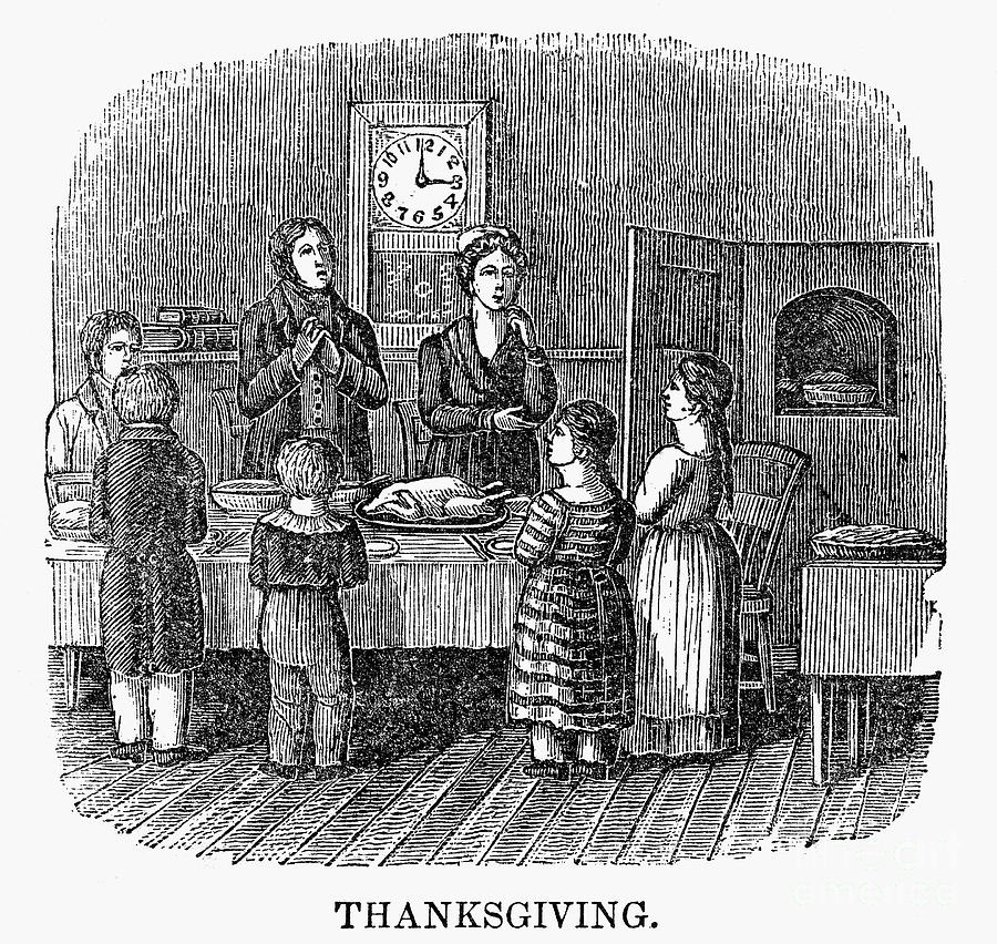Thanksgiving, 1853 #1 Photograph by Granger