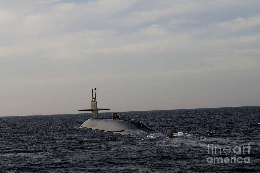 Submarine Photograph - The Ballistic Missile Submarine Uss #1 by Stocktrek Images