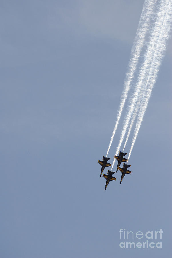 The Blue Angels Perform Aerial #1 Photograph by Stocktrek Images