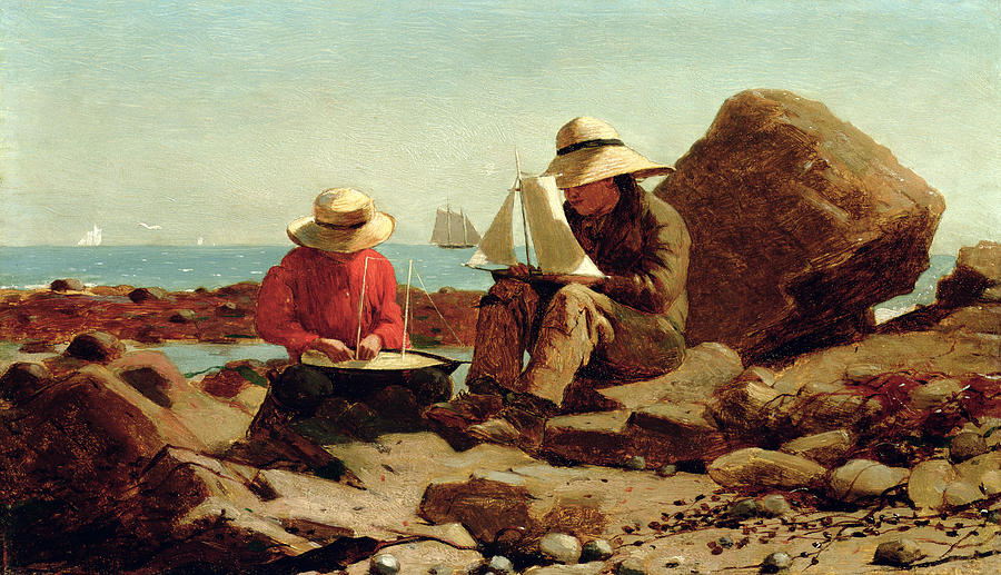 The Boat Builders Painting by Winslow Homer