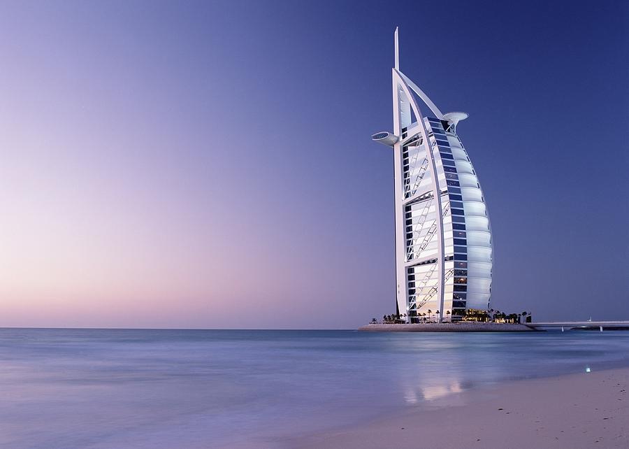 The Burj Al-arab Or Arabian Tower At Photograph by Axiom Photographic