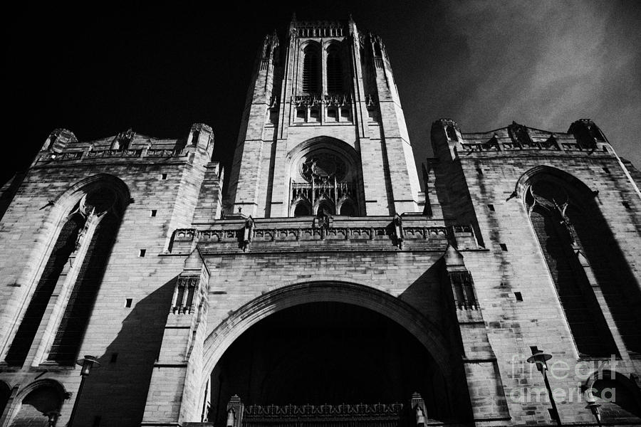 Liverpool Photograph - the Cathedral Church of Christ arch and vestey tower belltower Liverpool Anglican Cathedral  #1 by Joe Fox