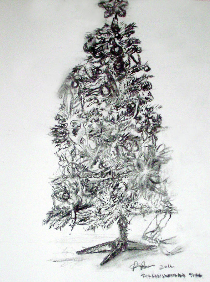 Christmas Tree Drawing Royalty-Free Stock Image - Storyblocks