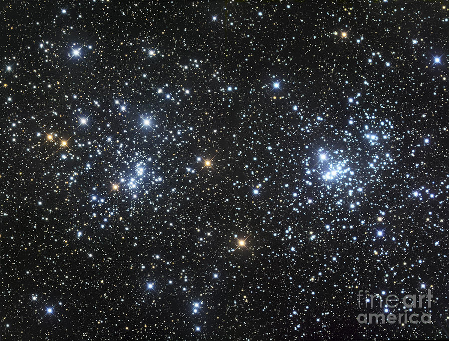 Space Photograph - The Double Cluster, Ngc 884 And Ngc 869 #1 by Robert Gendler