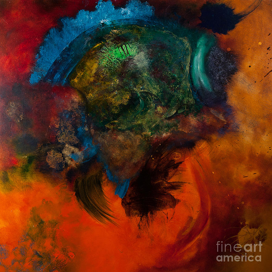 Abstract Painting - The Inca #1 by Julio Mejia