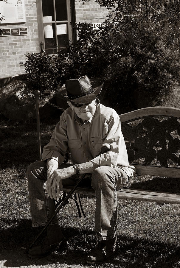 The Old Cowboy Photograph by Lorraine Devon Wilke
