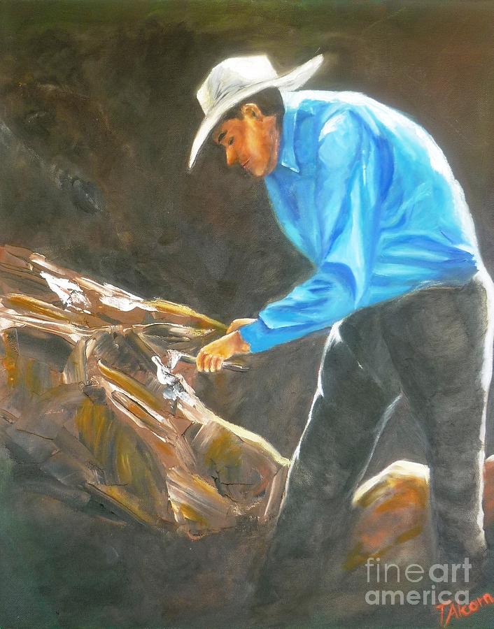The Oyster Harvest #1 Painting by Therese Alcorn