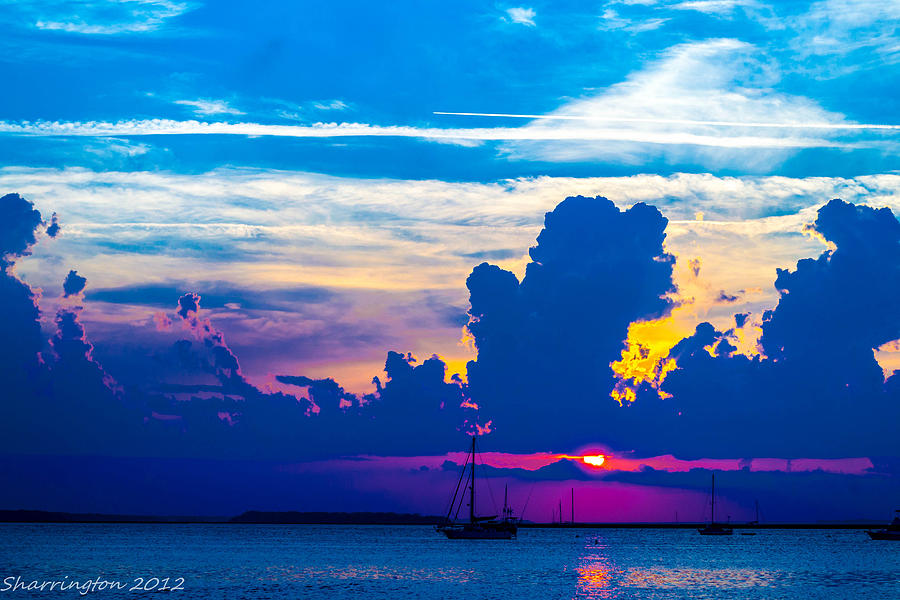 The Purple Sunset Photograph by Shannon Harrington