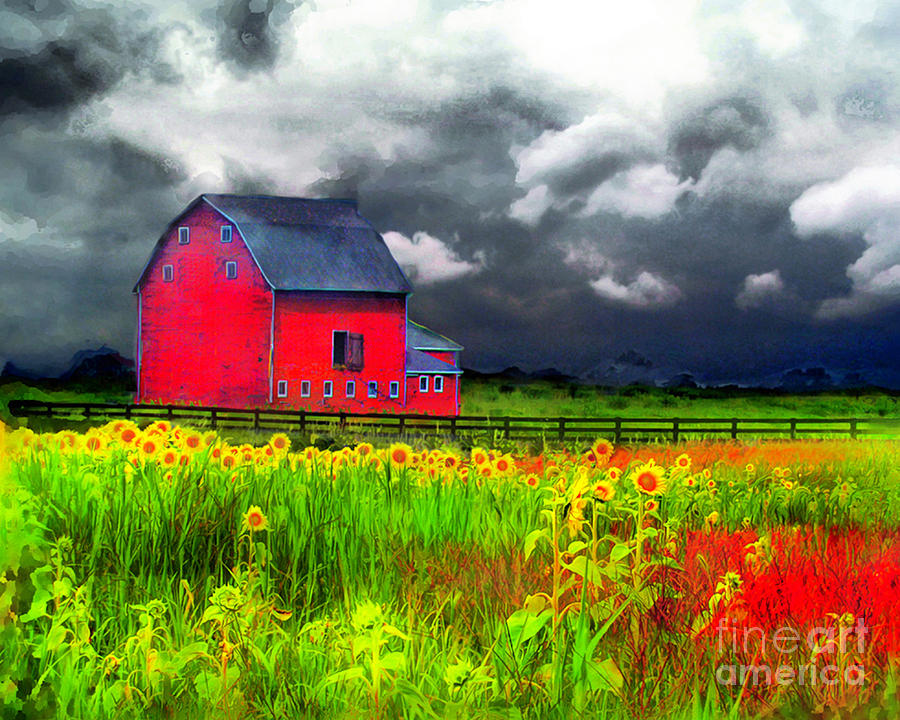 The red barn #1 Photograph by Gina Signore