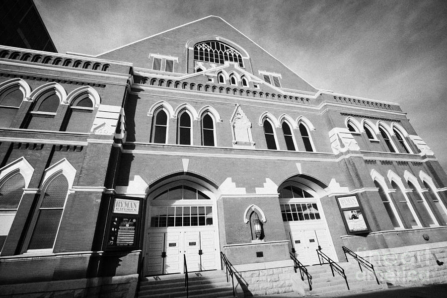 Nashville Photograph - The Ryman Auditorium former home of the Grand Ole Opry and gospel union tabernacle Nashville #1 by Joe Fox