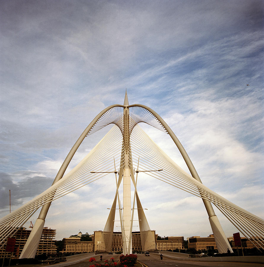 Futuristic Putrajaya Bridge Photograph by Shaun Higson