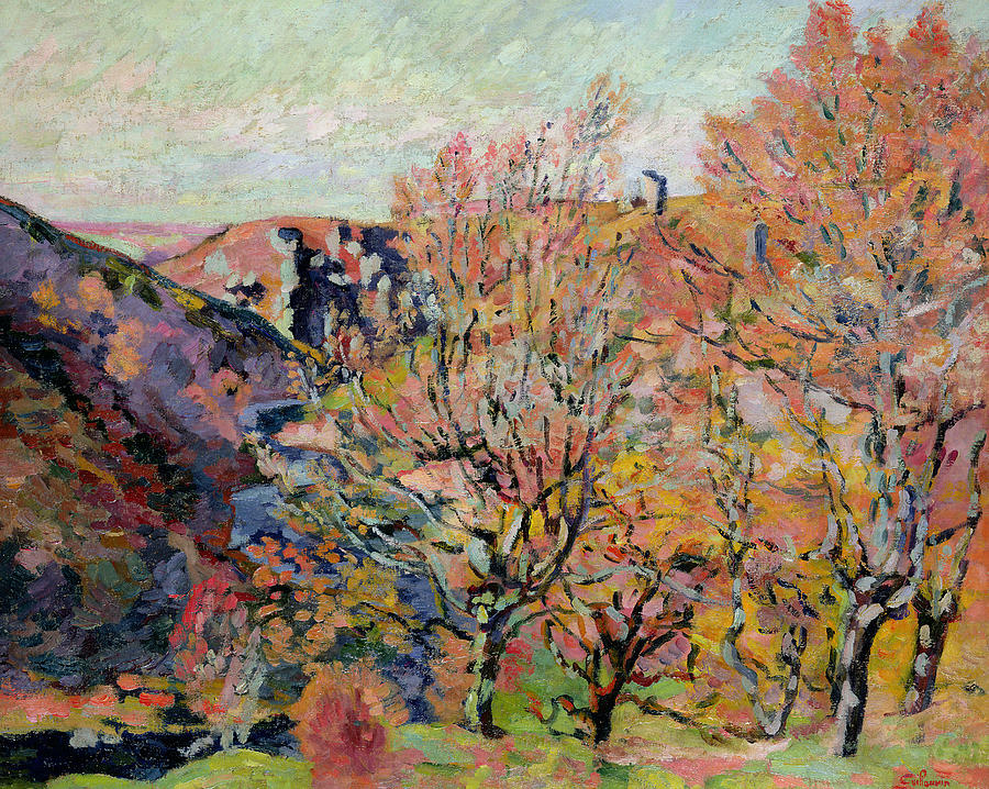 Tree Painting - The Valley of the Sedelle in Crozant by Armand Guillaumin